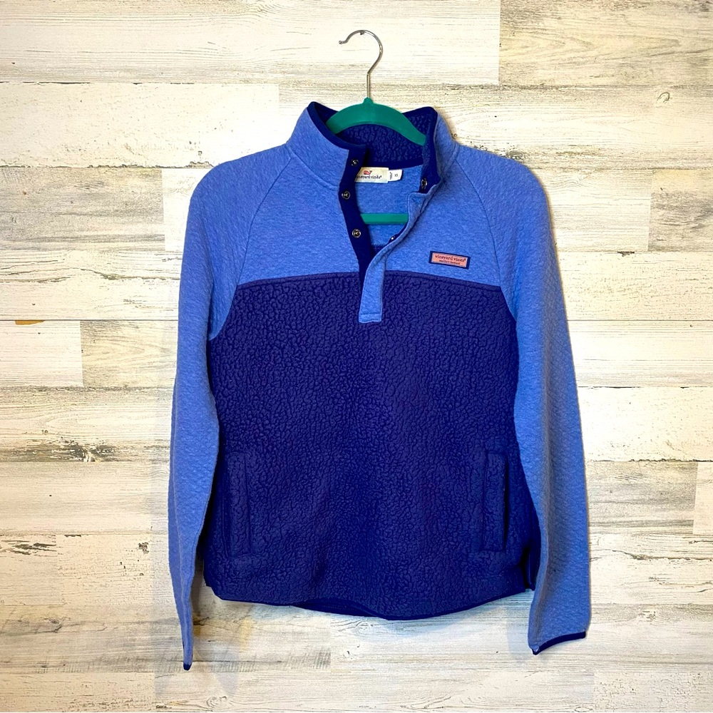 Vineyard Vines Quilted Snap Placket Pullover